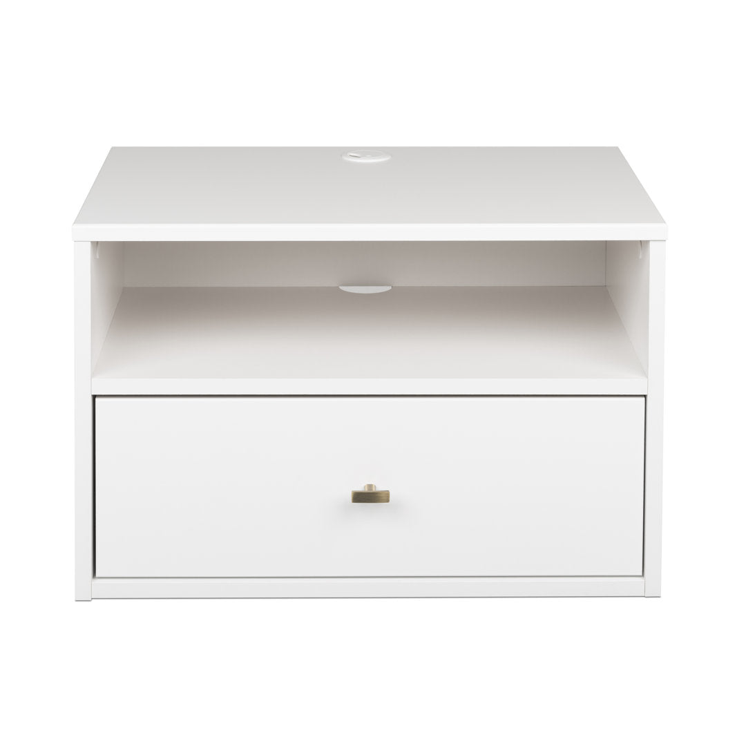 Ailee-May 1 - Drawer Nightstand in White Wade Logan® Color: White