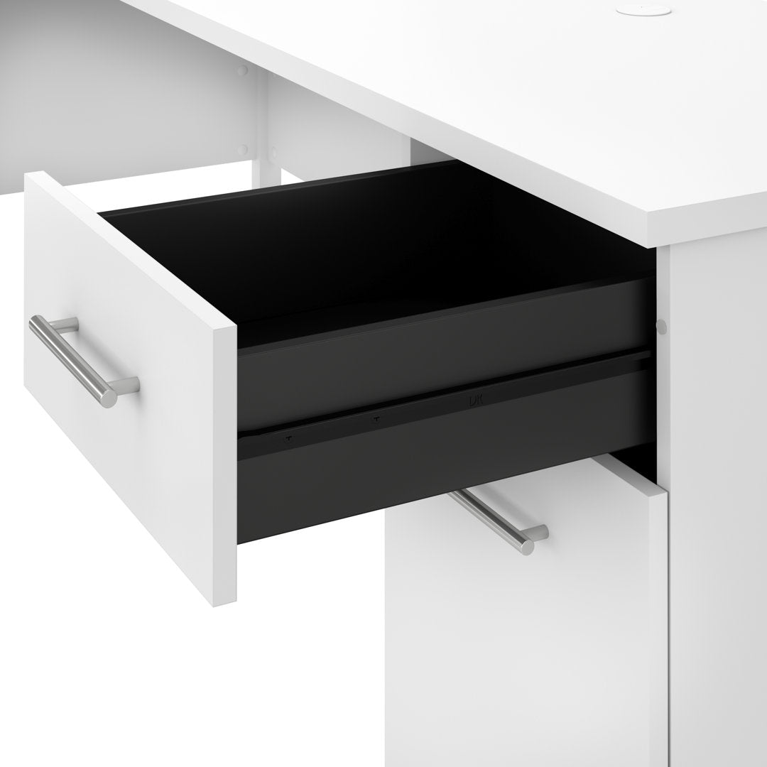 Magomed Executive Desk Gracie Oaks Color: White
