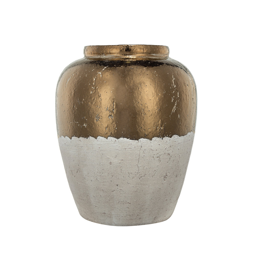 Libra Furlane Brown/Bronze 15.8" Ceramic Table Vase Joss & Main