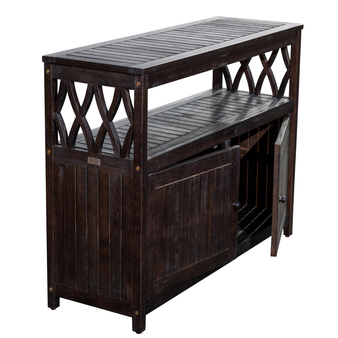 Buecker Wooden Buffet and Console Table Highland Dunes Color: Espresso