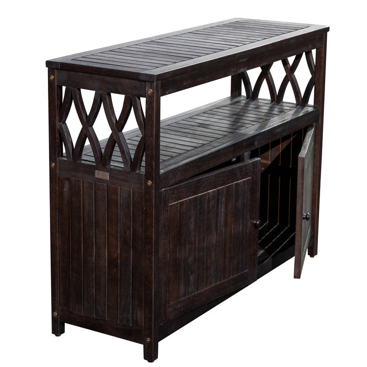 Buecker Wooden Buffet and Console Table Highland Dunes Color: Espresso