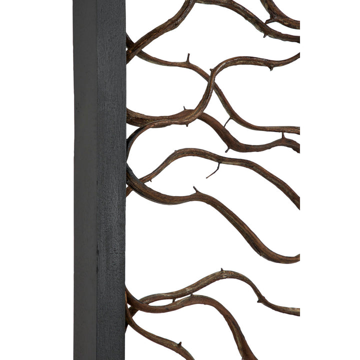 Rectangular Bauhinia and Teak Wood Wall Décor World Menagerie