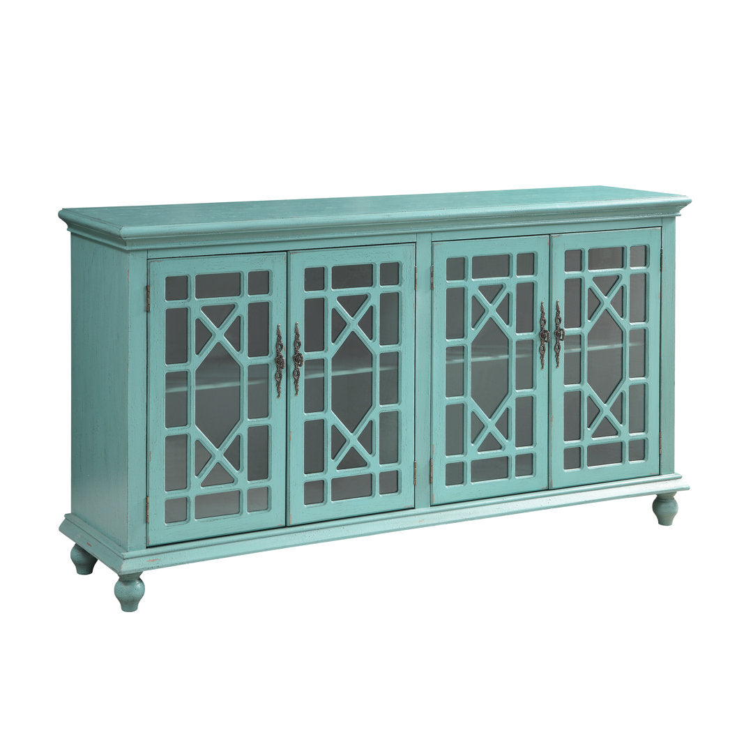 Ira TV Stand for TVs up to 65" Mistana™ Color: Bayberry Blue