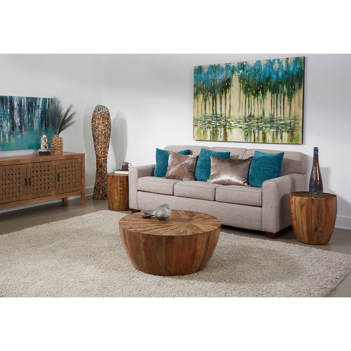 Canton Mahan Hollow Wood Block Coffee Table The Twillery Co.®