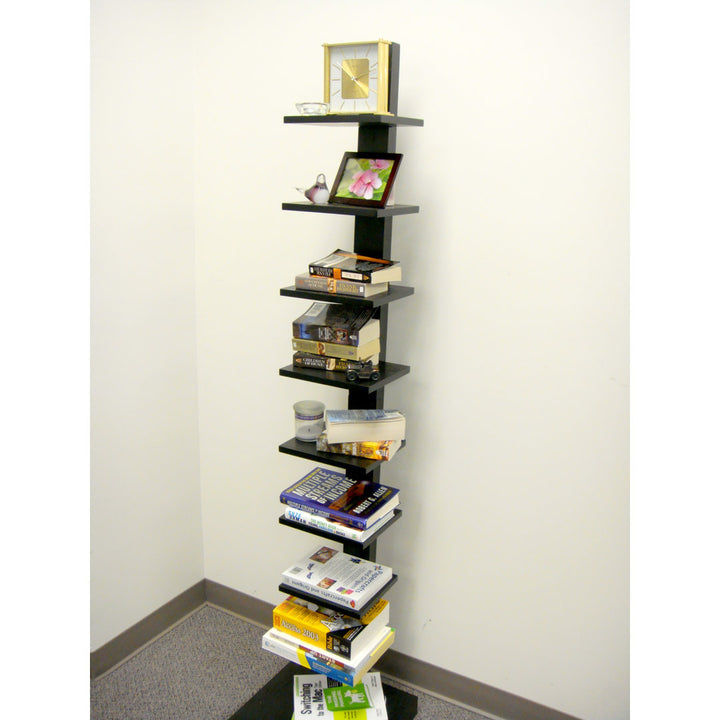 Waverley 67" H x 15" W Ladder Bookcase Latitude Run® Color: Black
