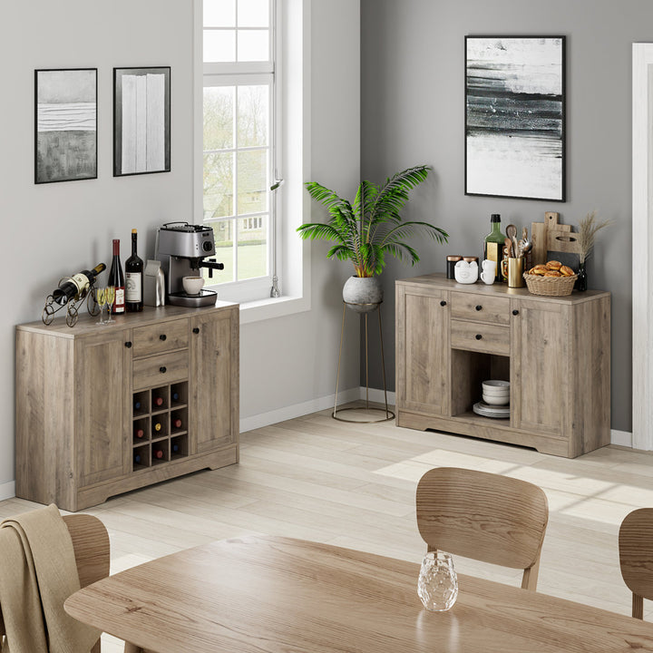 Aviva Bar Cabinet with Wine Storage Laurel Foundry Modern Farmhouse® Color: Gray