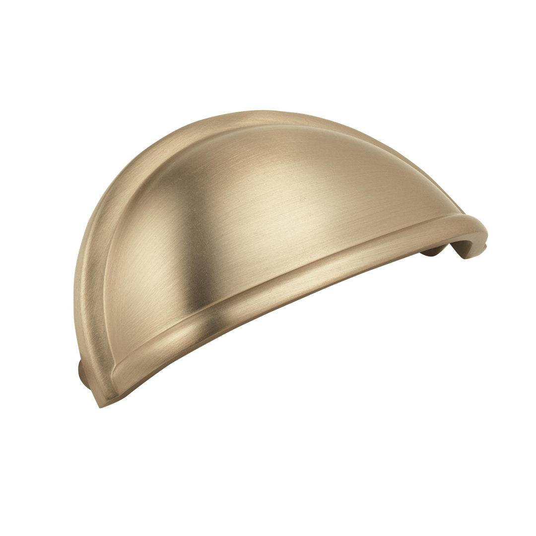 3" Center to Center Cup/Bin Pull Multipack (Set of 10) Amerock Finish: Golden Champagne