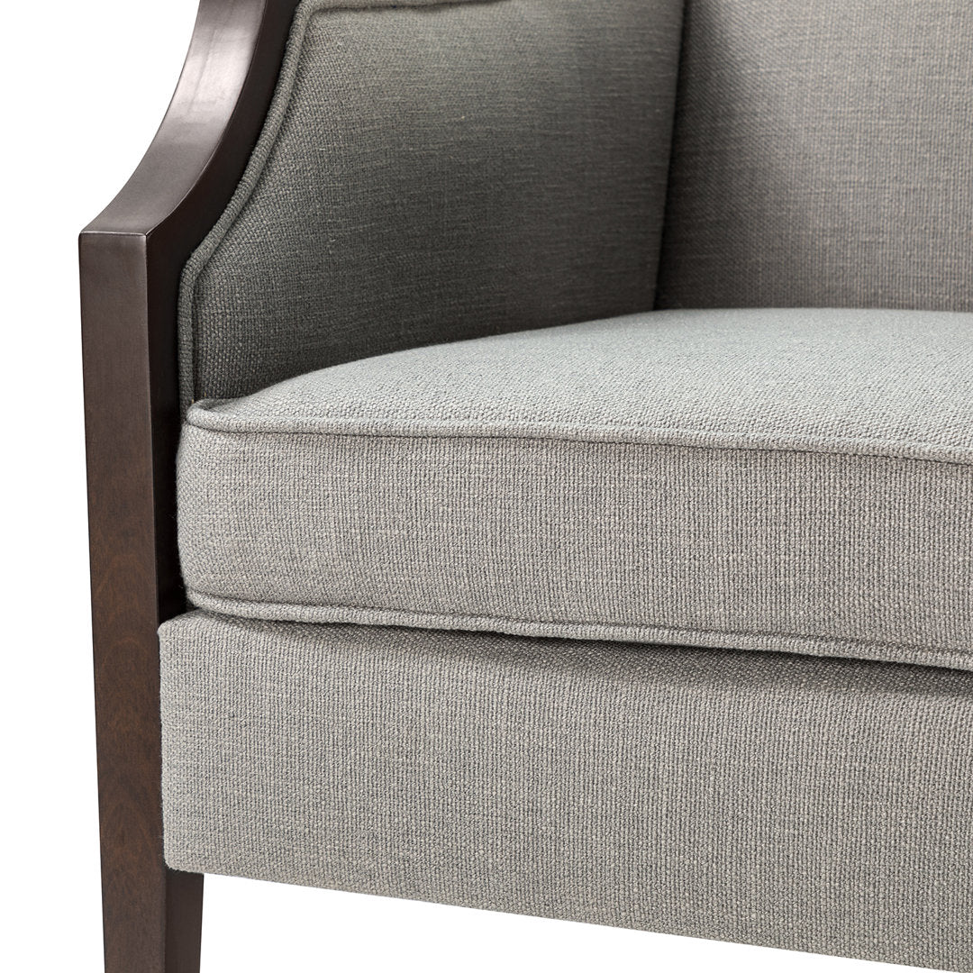 Akiyo 31" W Polyester Armchair Lark Manor™ Fabric: Pewter Velvet
