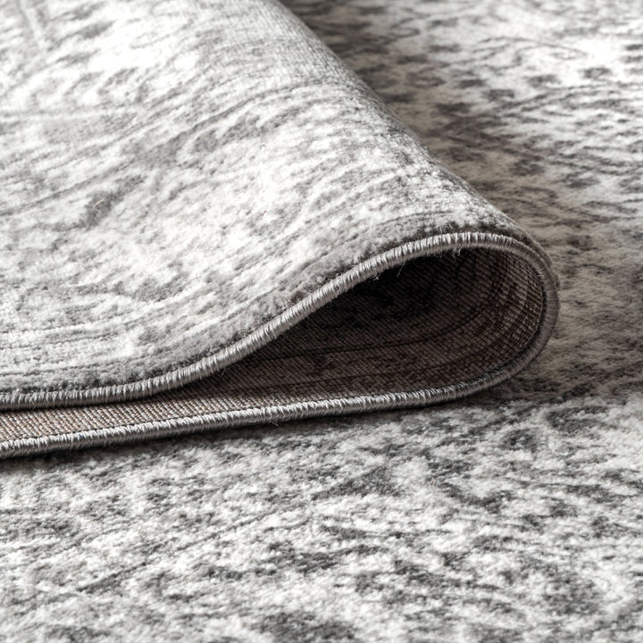 Blane Modern Vintage Medallion Light Gray Rug World Menagerie Rug Size: Rectangle 3' x 5'