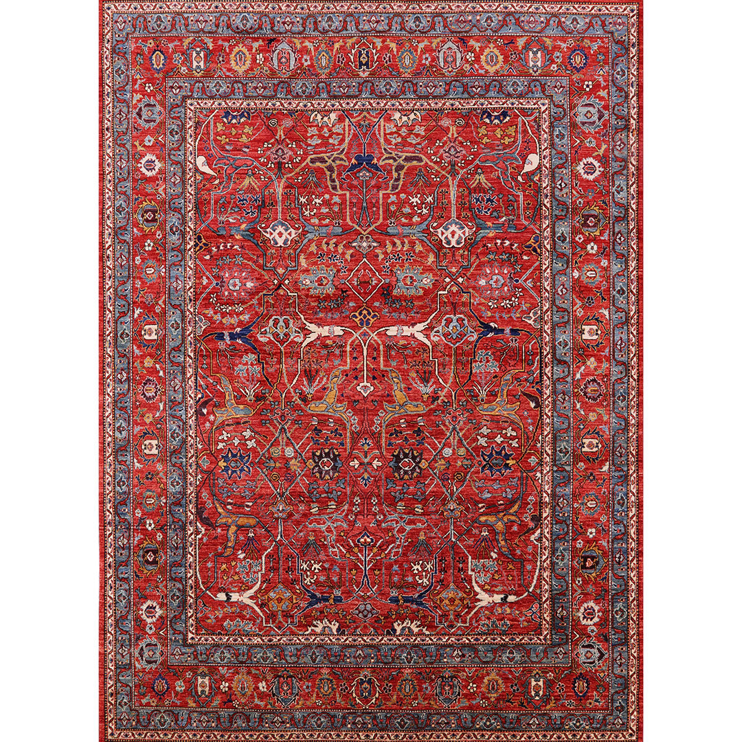 Frauke Oriental Red Area Rug Bungalow Rose Rug Size: Rectangle 6' x 9'