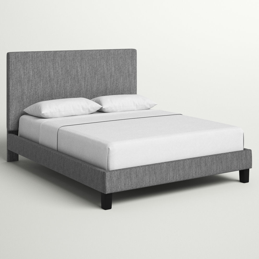 Magaw Queen Upholstered Low Profile Standard Bed Three Posts™ Color: Gray