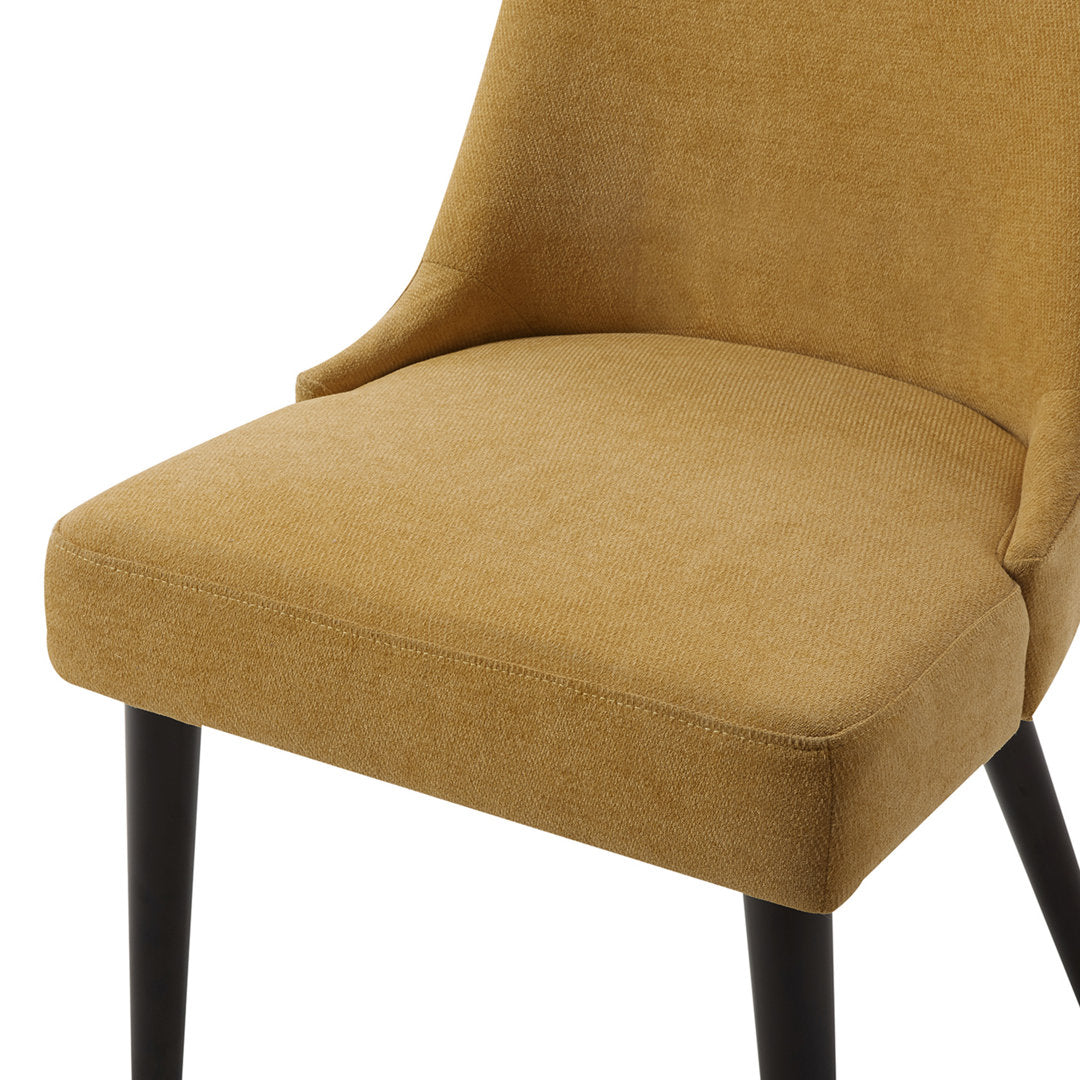 Brently Upholstered Dining Chair (Set of 2) Wade Logan® Upholstery Color: Canary Yellow