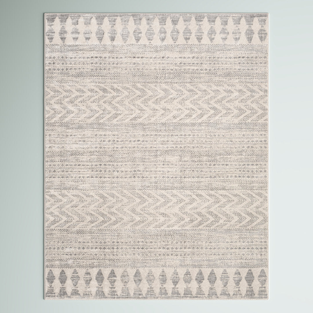Herrod Geometric Gray/Taupe Area Rug Zipcode Design™ Rug Size: Rectangle 5'3" x 7'1"