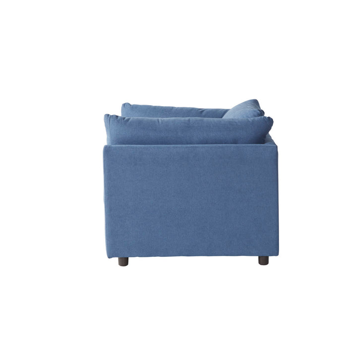 Montevallo 50.5" Wide Polyester Chair and a Half Wade Logan® Upholstery Color: Navy