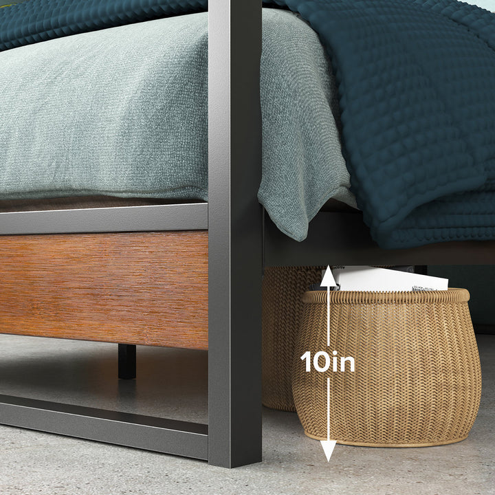 Lazio Canopy Bed Wade Logan® Size: Queen