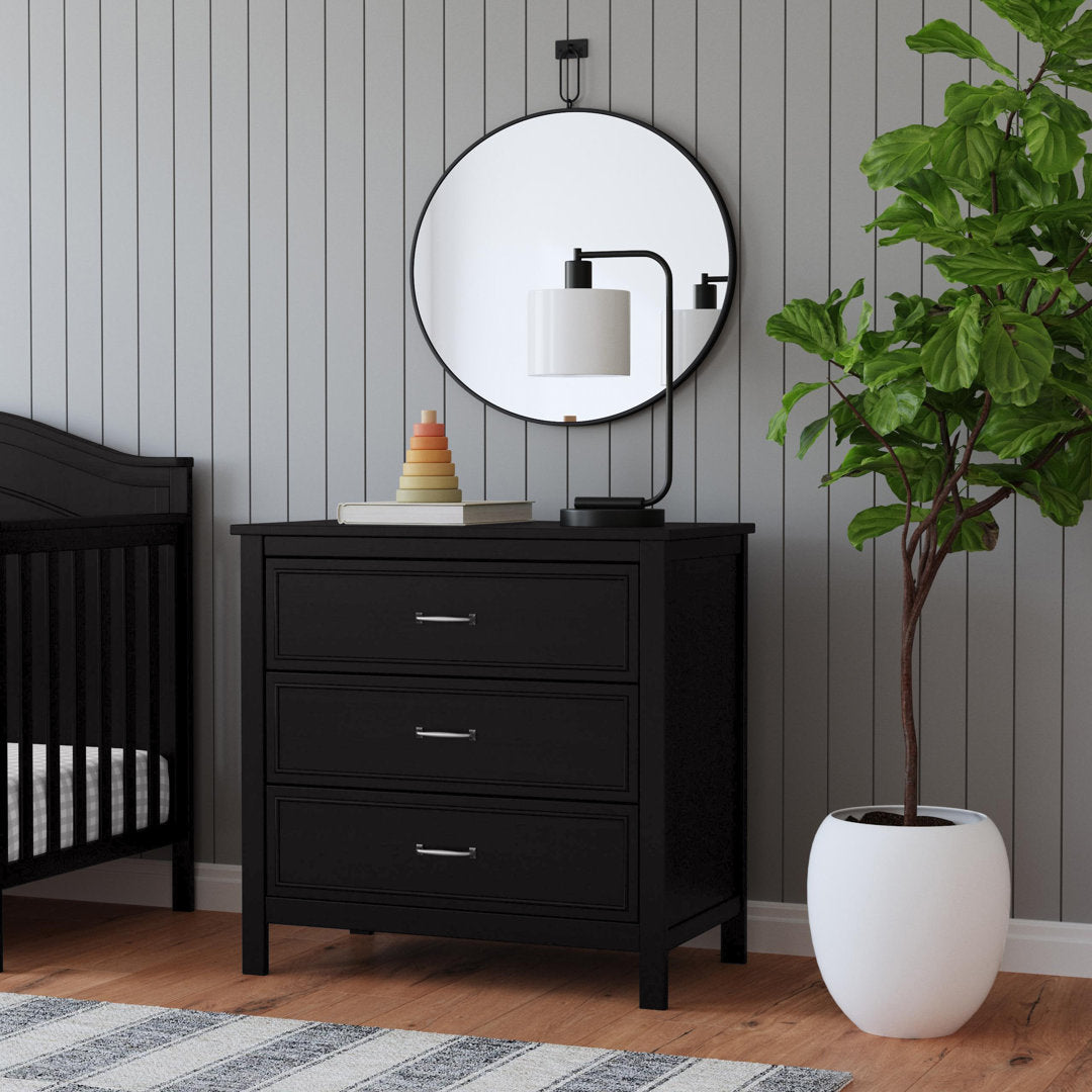 Charlie 3 Drawer Dresser daVinci Color: Ebony