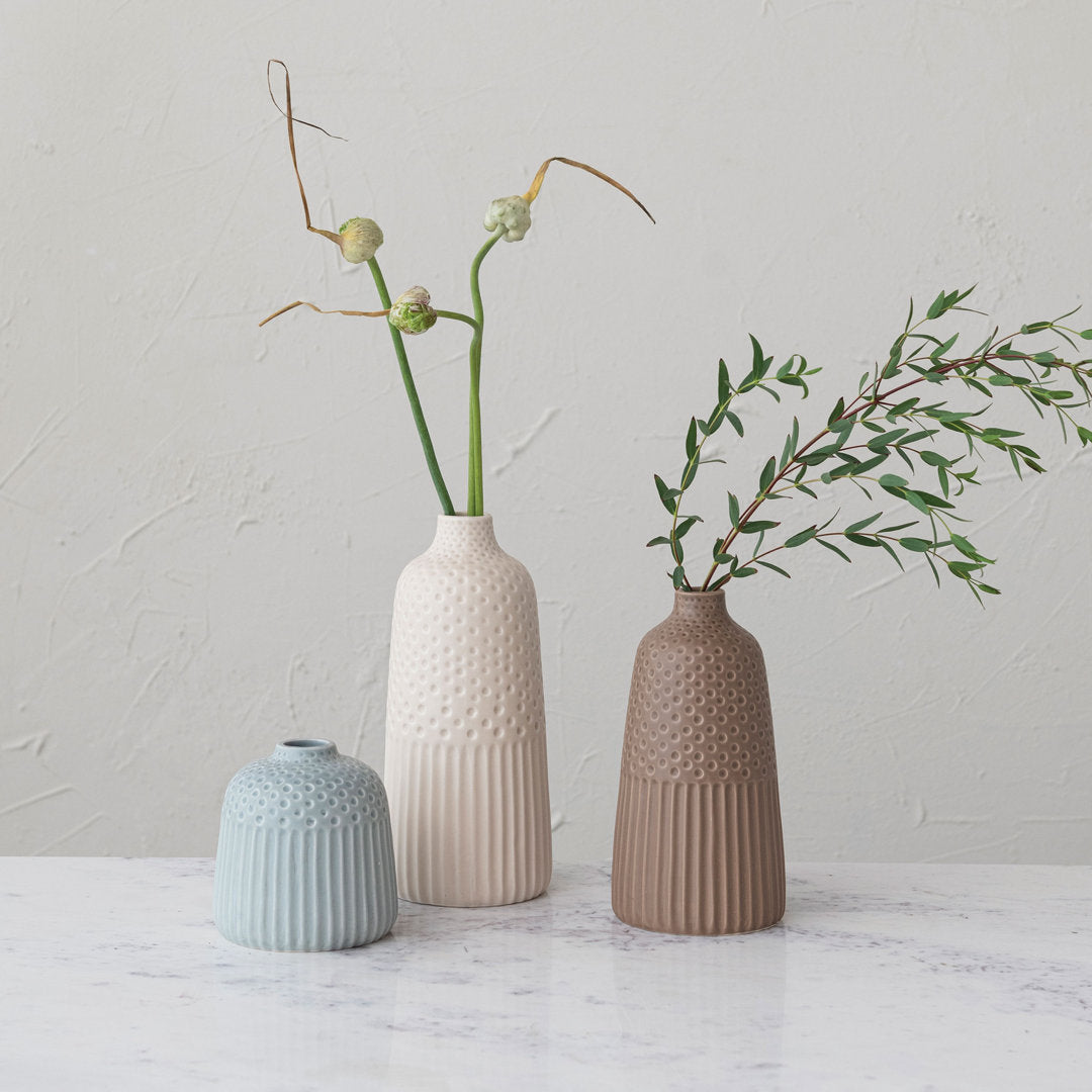 Mamady Various Stoneware Vases with Matte Glaze Bungalow Rose