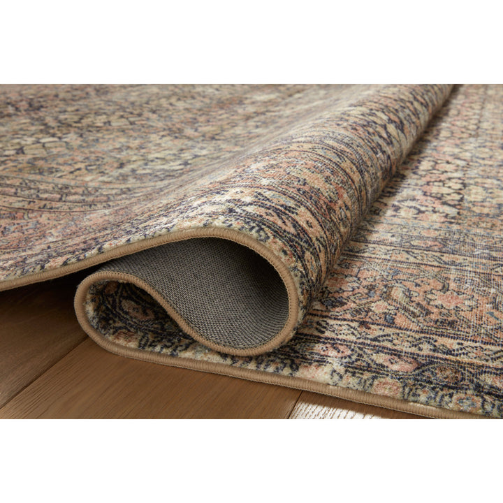 Amber Lewis x Loloi Morgan Denim/Multi Rug Amber Lewis x Loloi Rug Size: Runner 2'3" x 7'6"