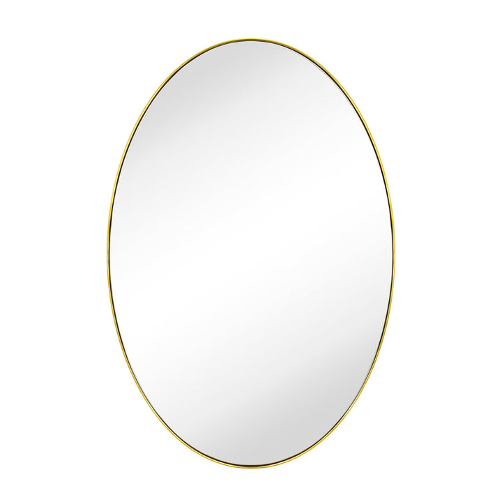 Javell Bathroom Mirror Ebern Designs Size: 36" x 24" Finish: Brushed Gold