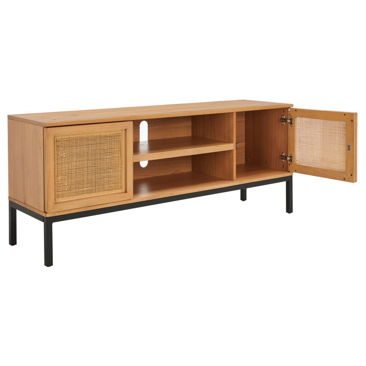 Prudhoe TV Stand for TVs up to 55" Sand & Stable™ Color: Natural/Black