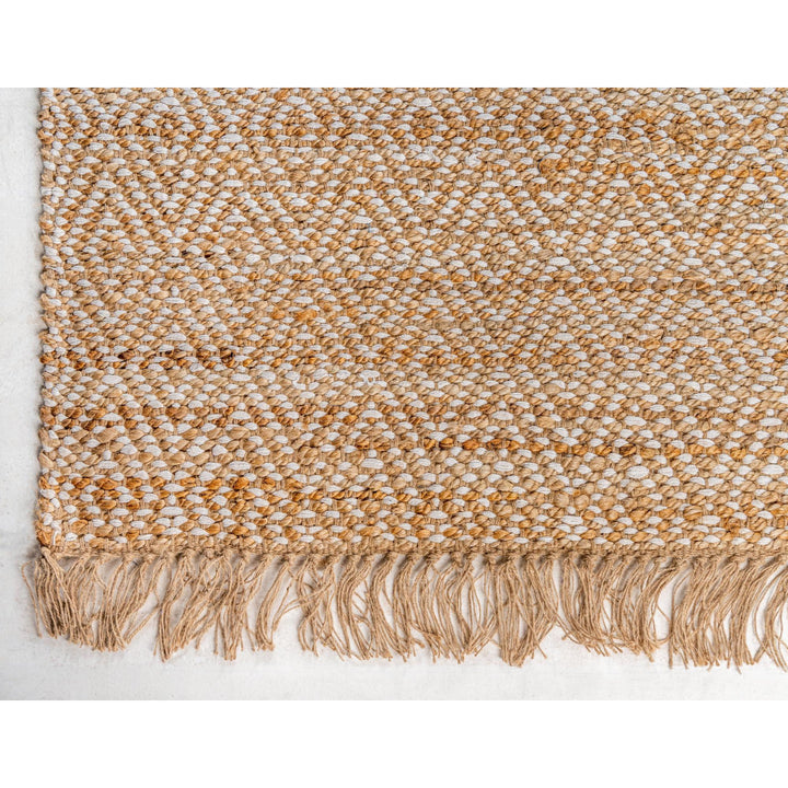 Geometric Handmade Braided Natural Rug Dakota Fields Rug Size: Rectangle 7'1" x 10'
