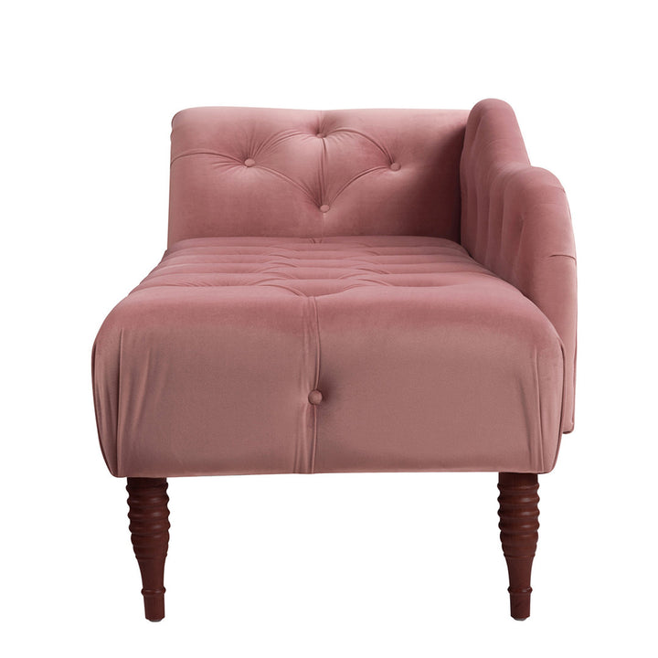 Kannon Tufted Right-Arm Chaise Lounge Willa Arlo™ Interiors Fabric: Ash Rose Velvet