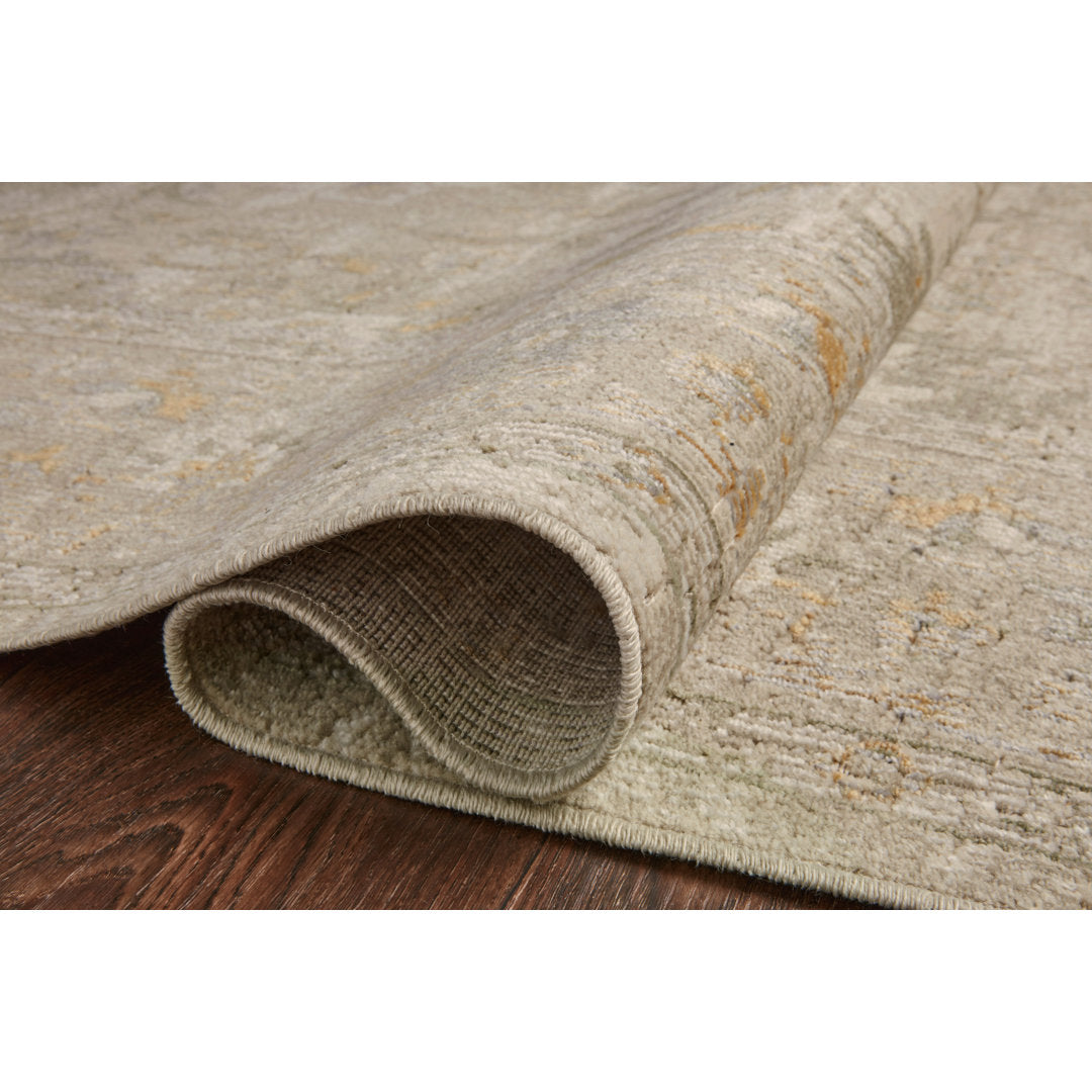 Chris Loves Julia x Loloi Rosemarie Floral Ivory/Natural/ Yellow Area Rug Chris Loves Julia x Loloi Rug Size: Rectangle 9' x 12'