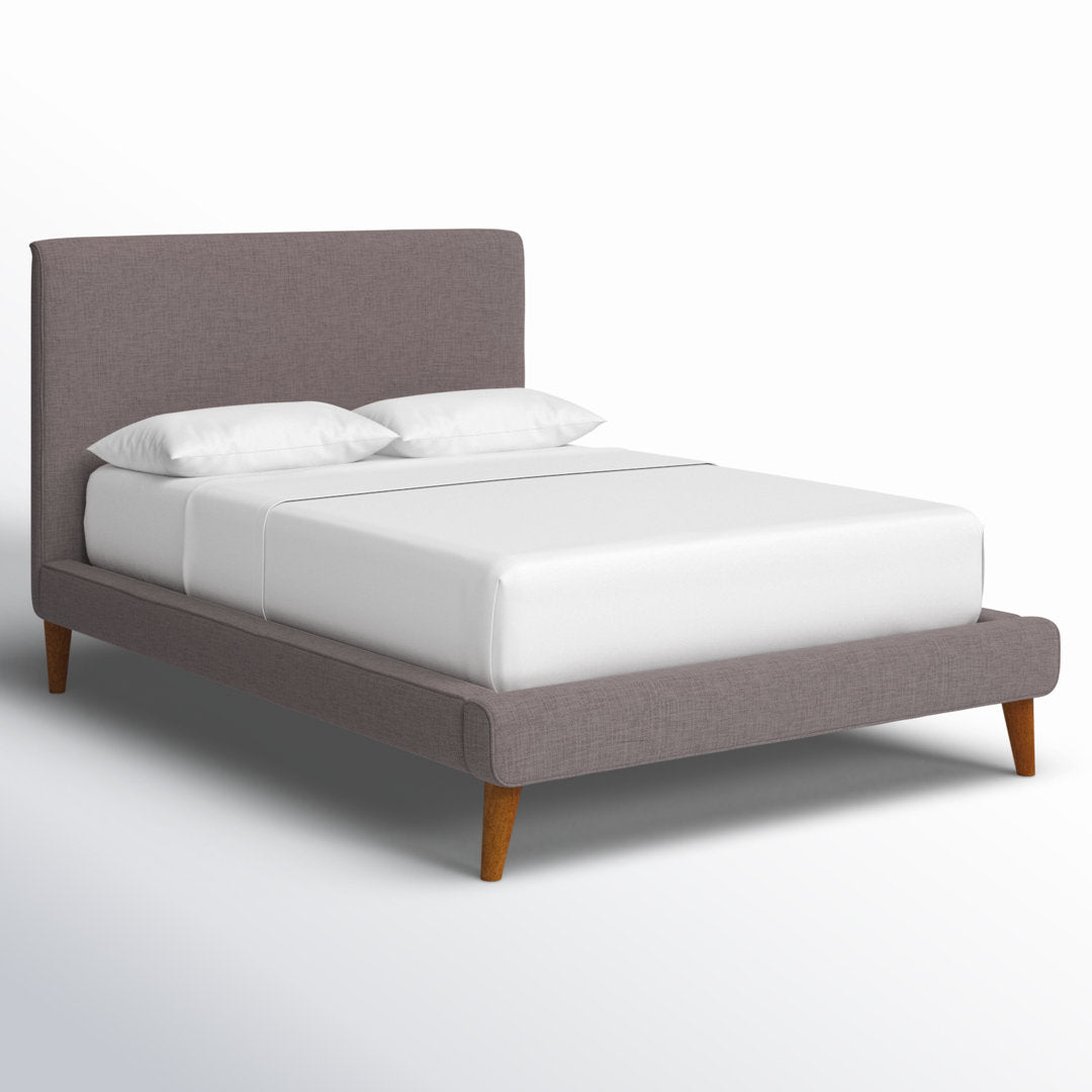 Williams Upholstered Bed AllModern Color: Dark Gray Size: Full