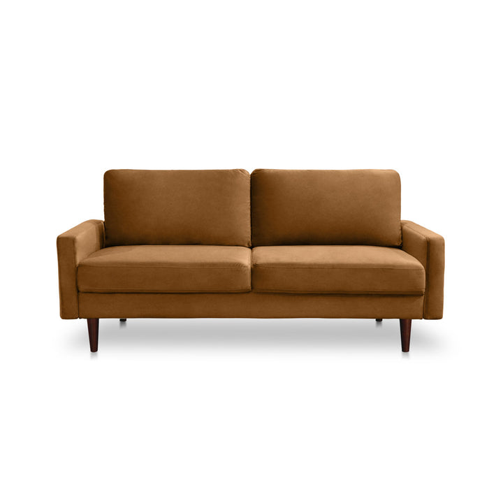 Markham 70" Velvet Square Arm Sofa Willa Arlo™ Interiors Fabric: Ginger Polyester