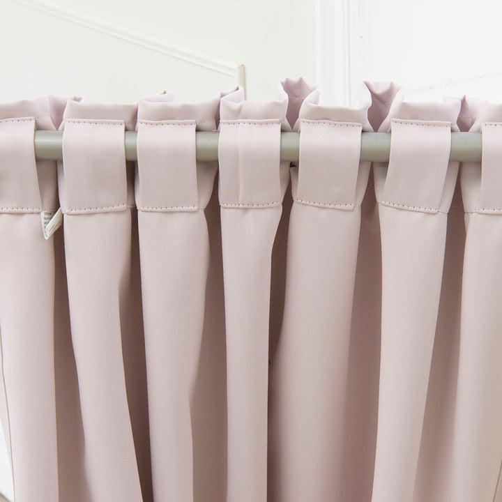 Bantam Solid Blackout Thermal Rod Pocket Curtain Panels (Set of 2) Ebern Designs Curtain Color: Baby Pink Size per Panel: 52" W x 96" L