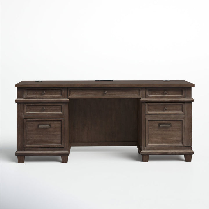 Alderton Solid Wood Credenza Desk Birch Lane™