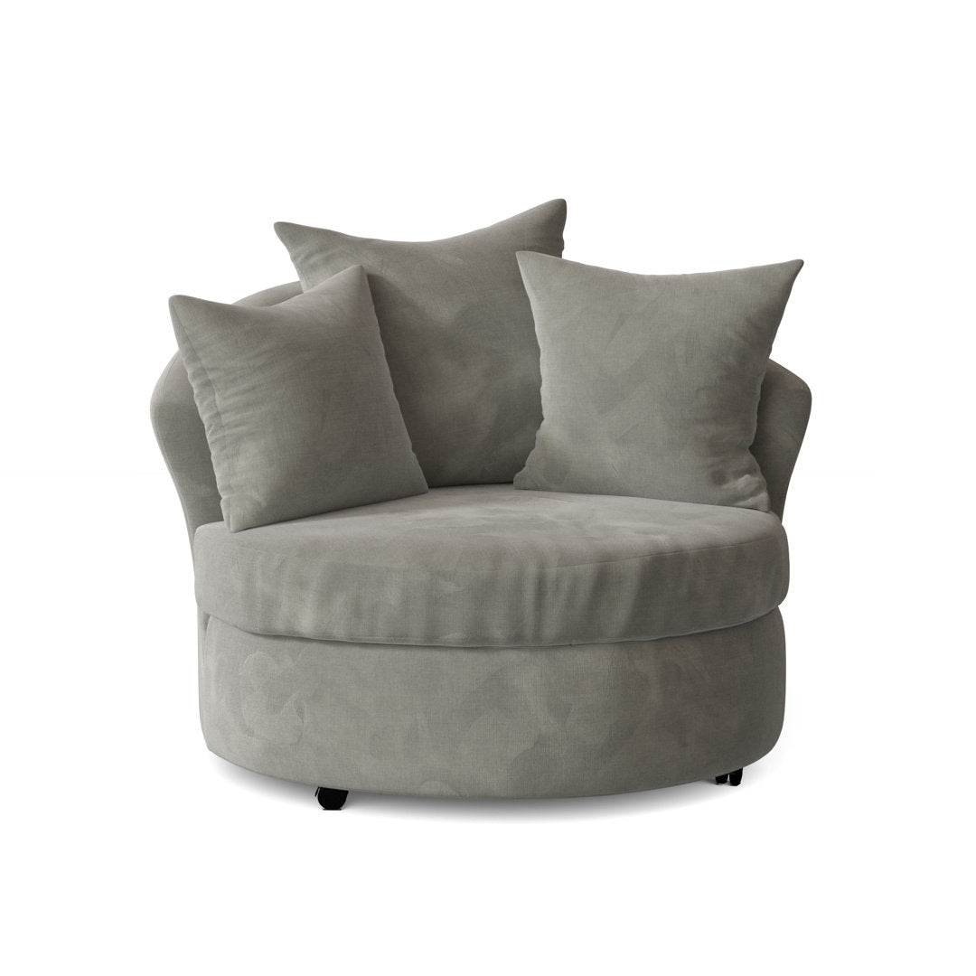 Alsup Barrel Chair Andover Mills™ Fabric: Santa Monica Black