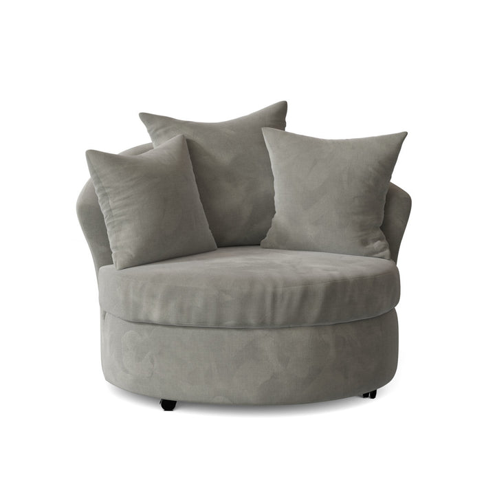 Alsup Barrel Chair Andover Mills™ Fabric: Santa Monica Black