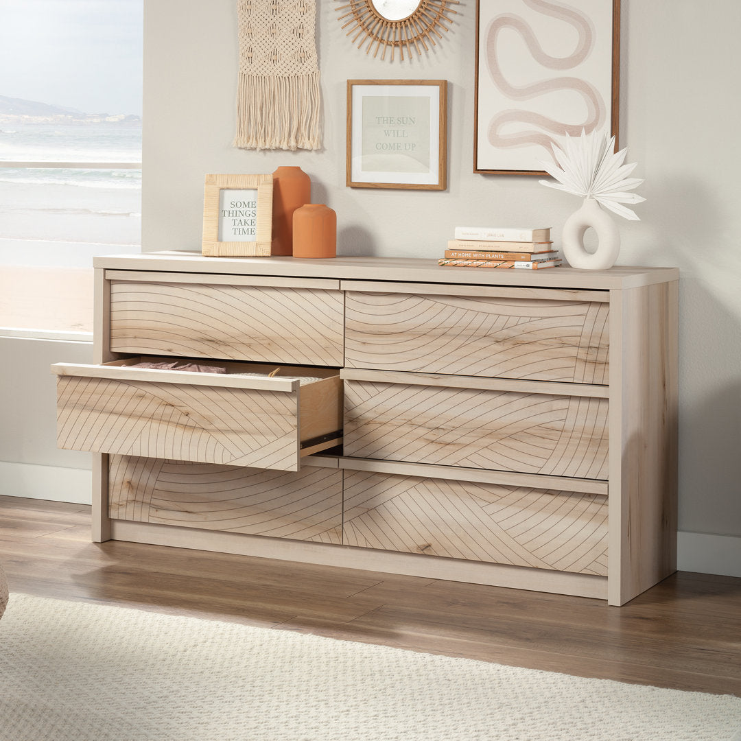 Holtzlander Double Dresser Union Rustic Color: Pacific Maple/Flowing Wave