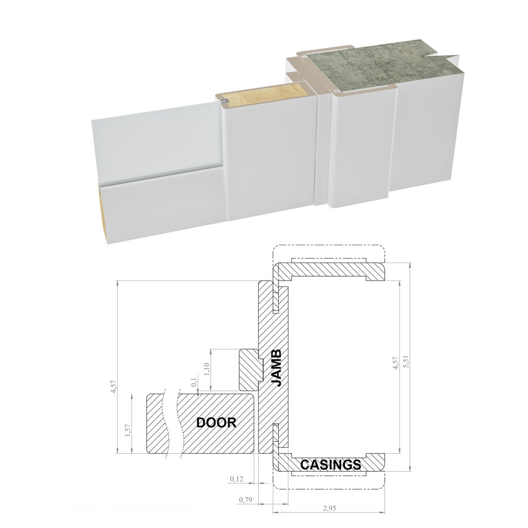 Interior Lucia Clear Glass Wood French White Doors SARTODOORS Size: 72" x 84"