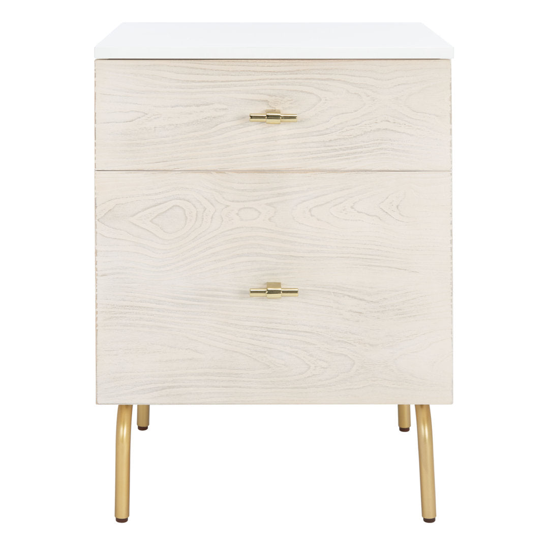 Linaris 2 - Drawer Nightstand Ivy Bronx Color: White