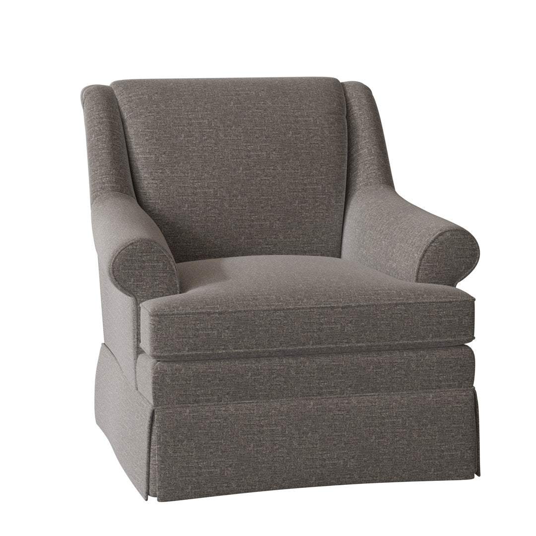 Amrin 35" Wide Armchair Lark Manor™ Arm Covers: Yes, Body Fabric: Wanderer 41 Gray