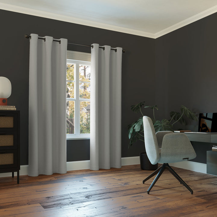 Wayfair Basics Blackout Grommet Curtain Panel Wayfair Basics® Curtain Color: Silver Gray Size per Panel: 40" W x 84" L