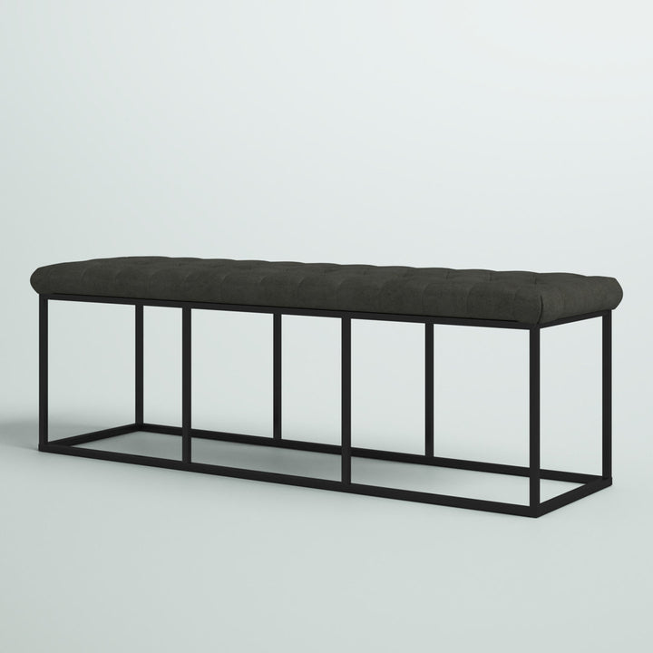 Darren Faux Leather Bench Trent Austin Design®