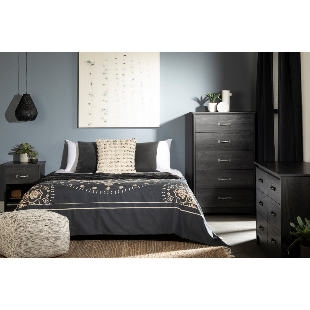 Tassio 1 Drawer Nightstand South Shore Color: Gray Oak