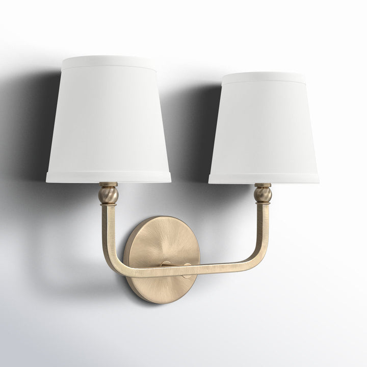 Climsland Dimmable Vanity Light Three Posts™ Finish: Aged Brass, Number of Lights: 2