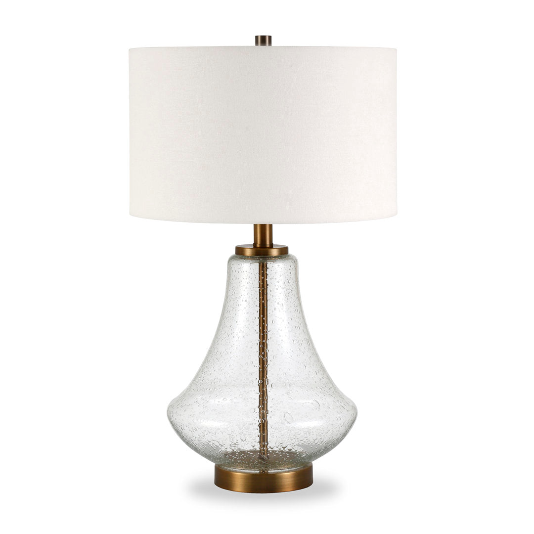 Avrianna 23" Table Lamp Highland Dunes Base Finish: Gold/Clear