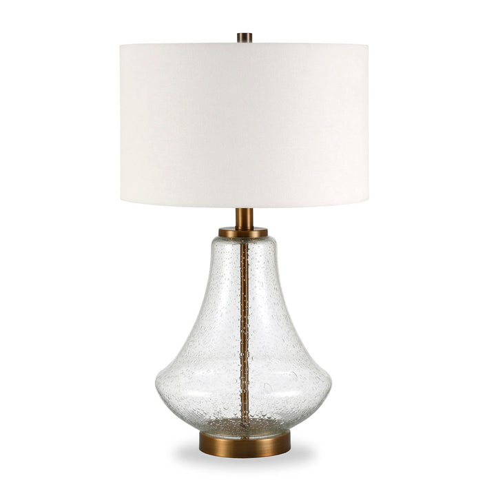 Avrianna 23" Table Lamp Highland Dunes Base Finish: Gold/Clear