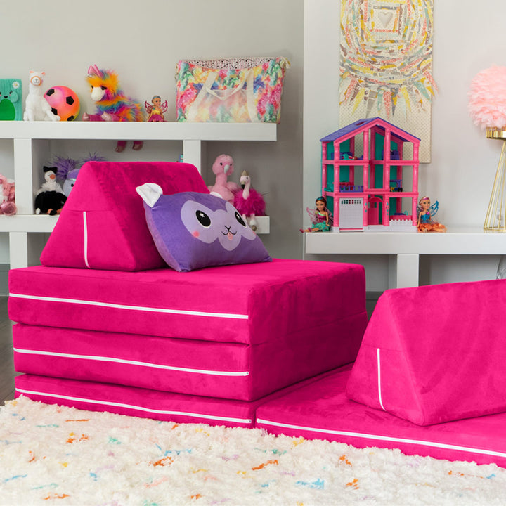 Marrero  Zipline Playscape - Imaginative Furniture Playset for Creative Kids Isabelle & Max™ Color: Fuchsia