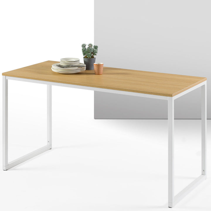 Chelmsford 55" Dining Table Wrought Studio™ Color: Light Brown/White