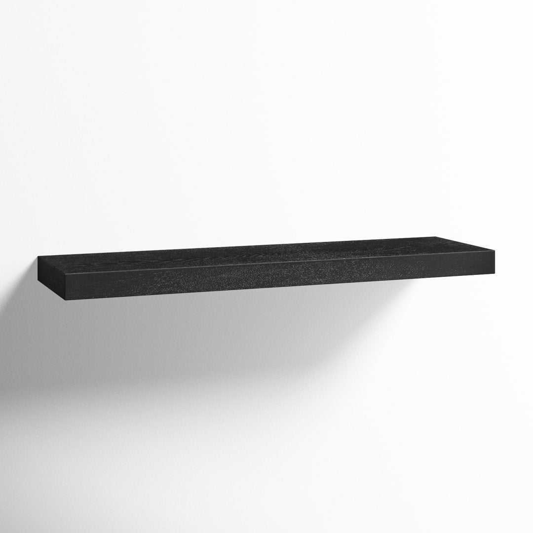 Sherice Floating Shelf AllModern Size: 1.97" H x 36.23" W x 10.24" D Finish: Black