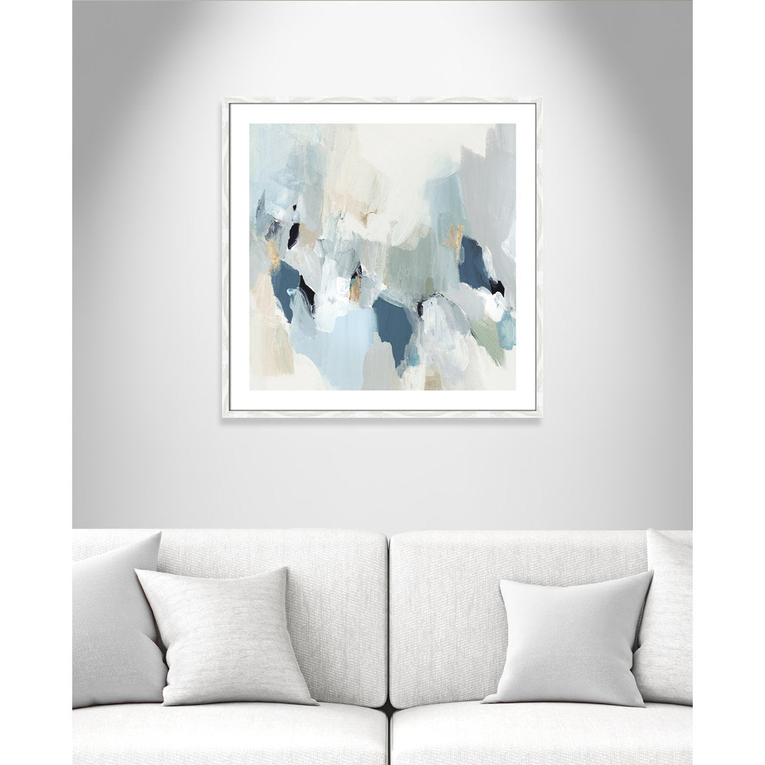 Little Talks II by Isabelle Z - Picture Frame Print on Canvas Casa Fine Arts Size: 33.25" H x 33.25" W x 0.75" D Format: White Wood Framed Paper