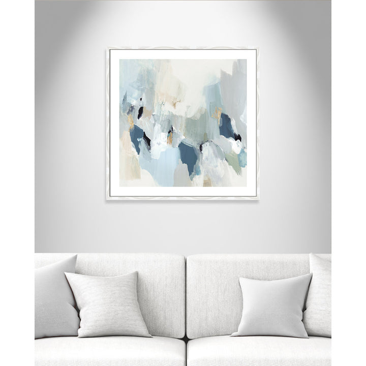 Little Talks II by Isabelle Z - Picture Frame Print on Canvas Casa Fine Arts Size: 33.25" H x 33.25" W x 0.75" D Format: White Wood Framed Paper
