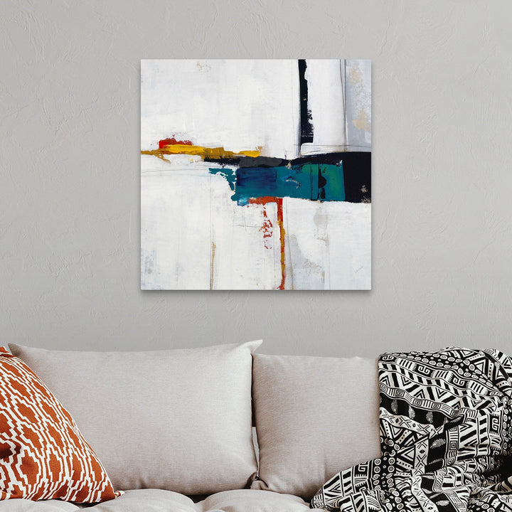 Seconds of Circumstance II by Sydney Edmunds - Painting Print on Canvas Mercury Row® Size: 30" H x 30" W Format: Wrapped Canvas