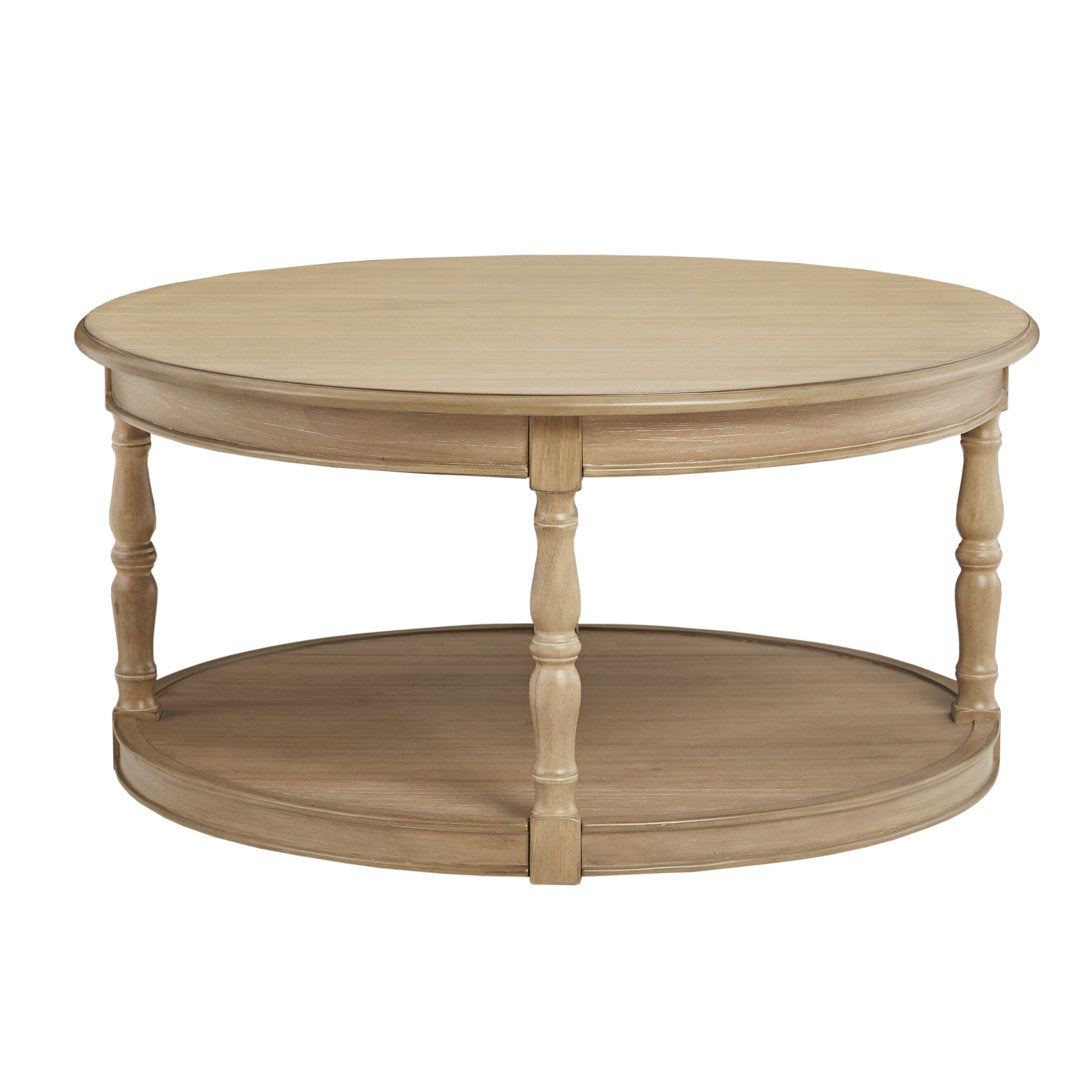 Martha Stewart Belden Round Coffee Table on Hidden Casters Martha Stewart